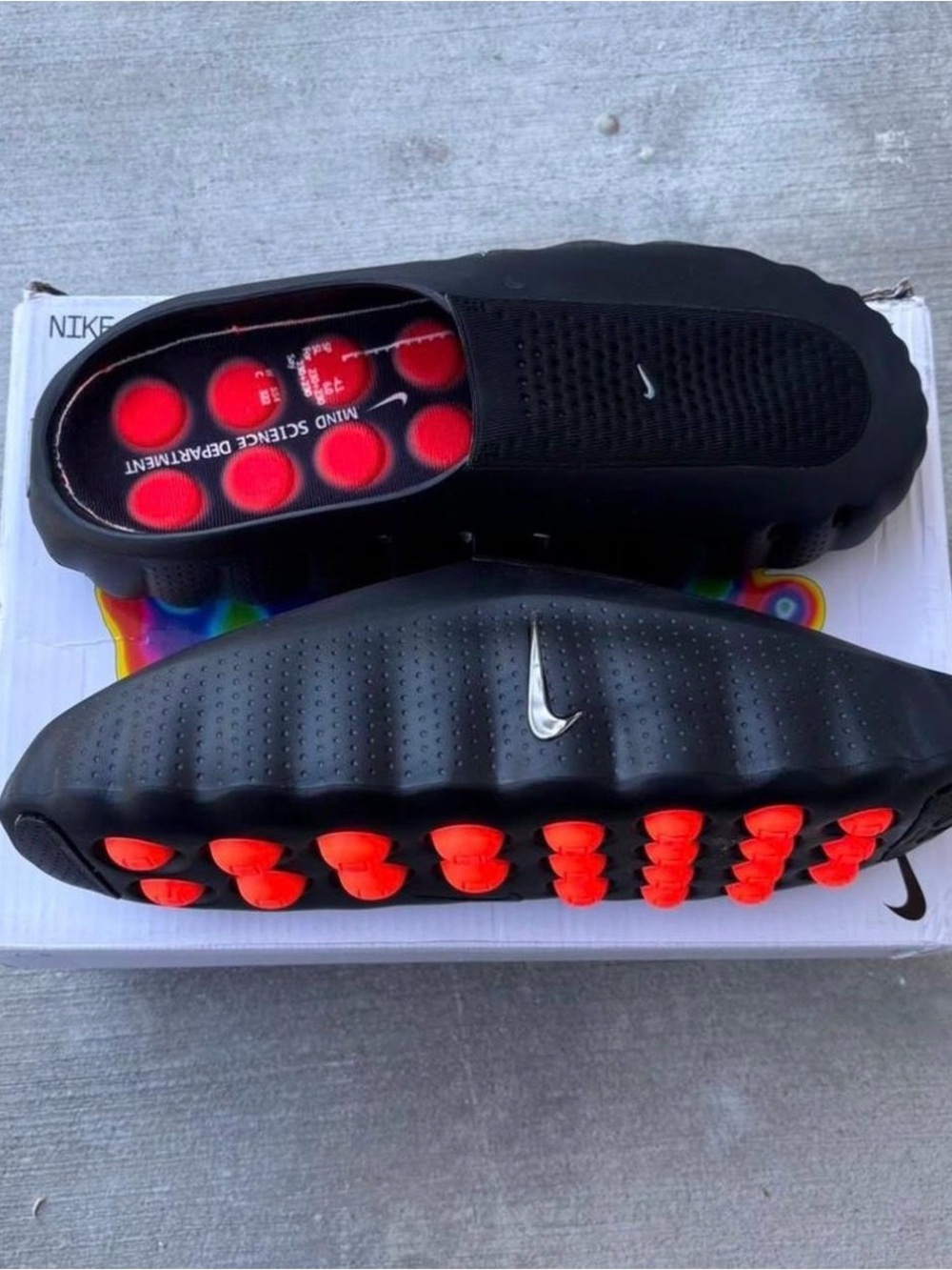 Nike mind 001 black slides